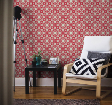 Papier peint décoratif  géométrie florale - TenStickers