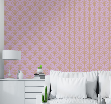 Papier peint salon éléments floraux stylisés - TenStickers