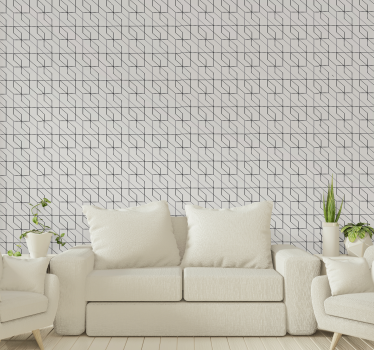 Papier peint salon disposition élégante des lignes - TenStickers