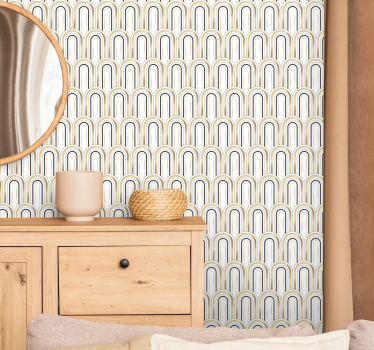 Papier peint salon motifs d'arche élégants - TenStickers