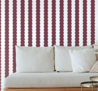 Papier peint salon motif de feuille géométrique - TenStickers