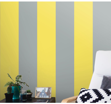 Papier peint ligne horizontale accent rayé - TenStickers