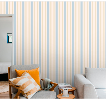 Papier peint ligne horizontale calme rayé - TenStickers