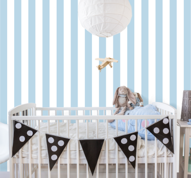Papier peint ligne verticale chambre d'enfant rayée - TenStickers