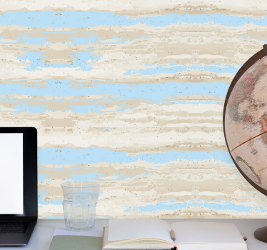 Papier peint ligne horizontale design superposé - TenStickers