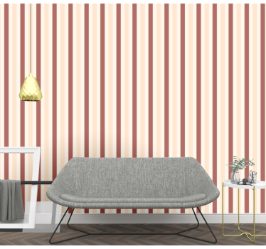 Papier peint ligne horizontale intérieur rayé - TenStickers