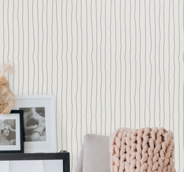 Papier peint ligne horizontale lignes verticales - TenStickers