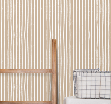Papier peint ligne horizontale rayures subtiles - TenStickers
