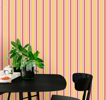 Papier peint ligne verticale motif élégant et chaleureux - TenStickers