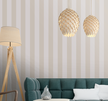 Papier peint ligne verticale nuances beiges élégantes - TenStickers