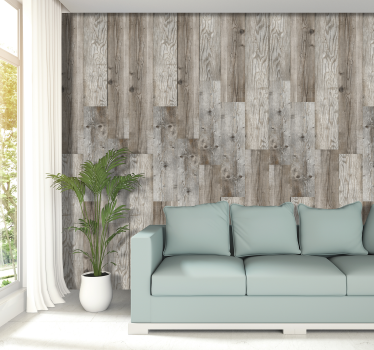 Papier peint bois style moderne - TenStickers