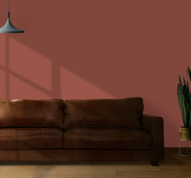 Papier peint terracotta couleur unie - TenStickers