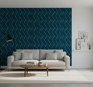 Papier peint salon texture ondulée - TenStickers