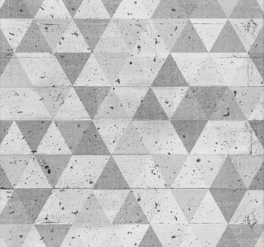 Papier peint chambre imitation mur beton triangles designs - TenStickers