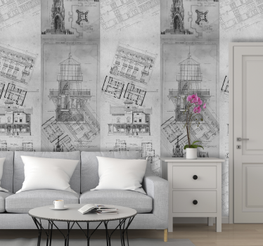 Papier peint ville joyaux architecturaux - TenStickers