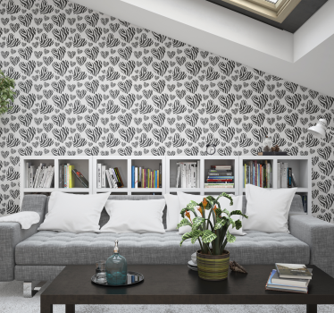 Papier peint chambre motif zèbre simplicité - TenStickers