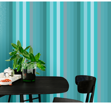 Papier peint rayures accent mural rayé - TenStickers