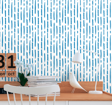 Papier peint rayures coups de pinceau verticaux - TenStickers