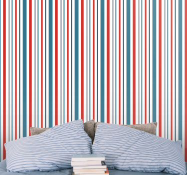 Papier peint rayures motif simple et élégant - TenStickers