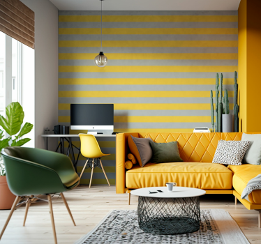 Papier peint rayures Rayures horizontales pantone - TenStickers