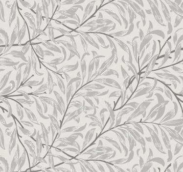 Papier peint chambre gris déco floral - TenStickers