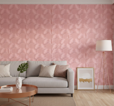 Papier peint salon agencement géométrique - TenStickers