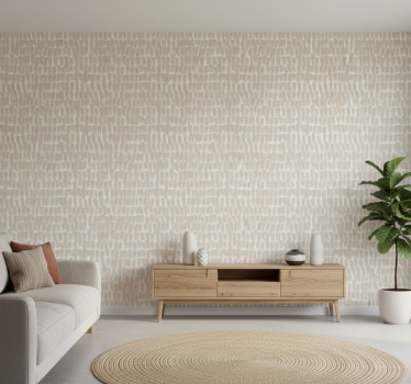 Papier peint salon coup de pinceau doux haut - TenStickers