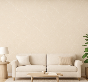 Papier peint salon design marbre beige clair - TenStickers