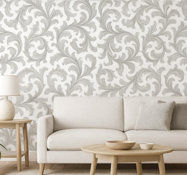 Papier peint salon effet pierre grise - TenStickers