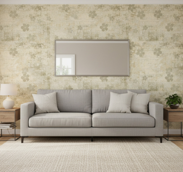 Papier peint salon élégance florale subtile - TenStickers