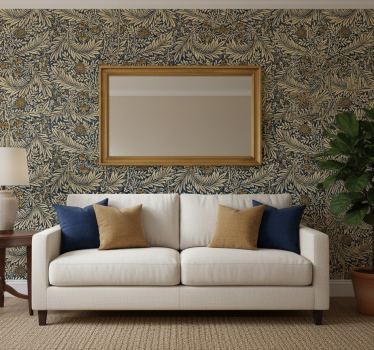 Papier peint salon fleurs vintage - TenStickers