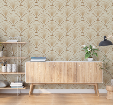 Papier peint chambre classique motif art déco - TenStickers