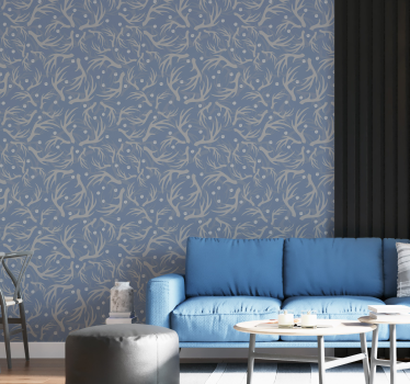 Papier peint salon motif corail - TenStickers