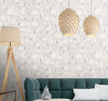 Papier peint salon motif de forme organique - TenStickers