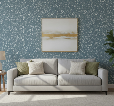 Papier peint salon motif feuillage luxuriant - TenStickers