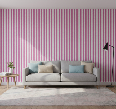 Papier peint salon motif rayé - TenStickers