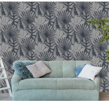 Papier peint salon motif tropical - TenStickers