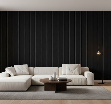 Papier peint salon panneau noir rustique - TenStickers