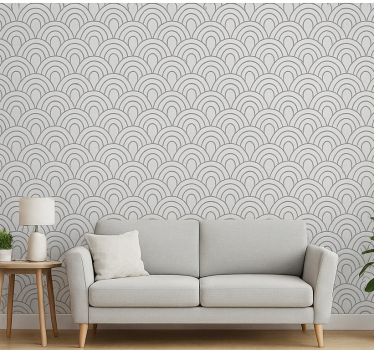 Papier peint salon pierre grise - TenStickers
