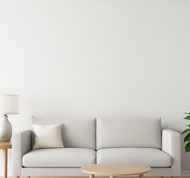 Papier peint salon texturé blanc minimaliste - TenStickers