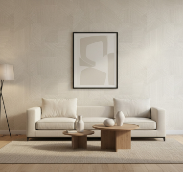 Papier peint salon texture géométrique plissée - TenStickers