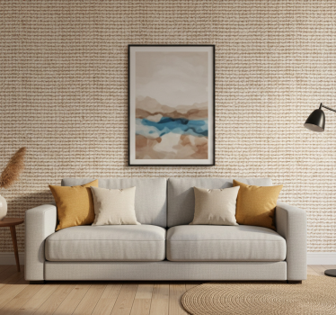 Papier peint salon tissé naturel - TenStickers