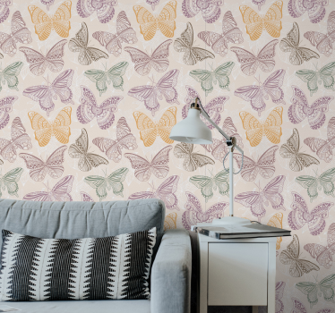 Tapisserie papillon Papillons décoratifs colorés - TenStickers